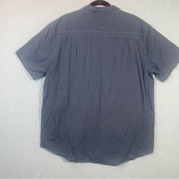 Horny Toad Blue Short Sleeve Button Down Shirt Size XL - Picture 2 of 11